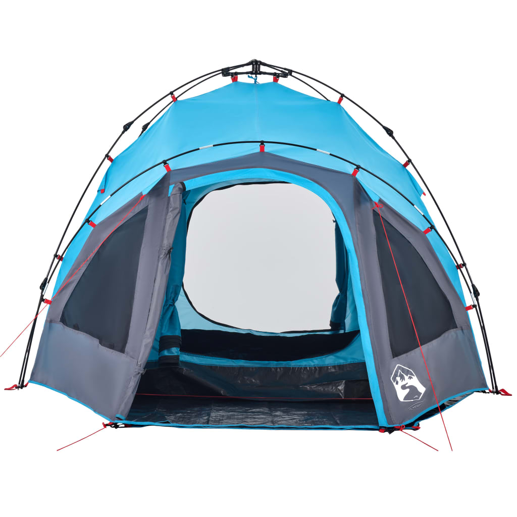 vidaXL Camping Tent Dome 3-Person Blue Quick Release - 36416