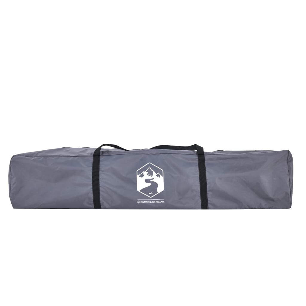 vidaXL Camping Tent Dome 3-Person Grey and Orange Quick Release - 36419