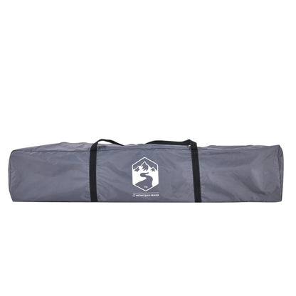 vidaXL Camping Tent Dome 3-Person Grey and Orange Quick Release - 36419