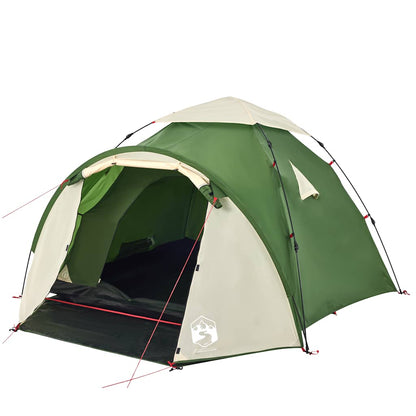 vidaXL Camping Tent Dome 3-Person Green Quick Release - 36426