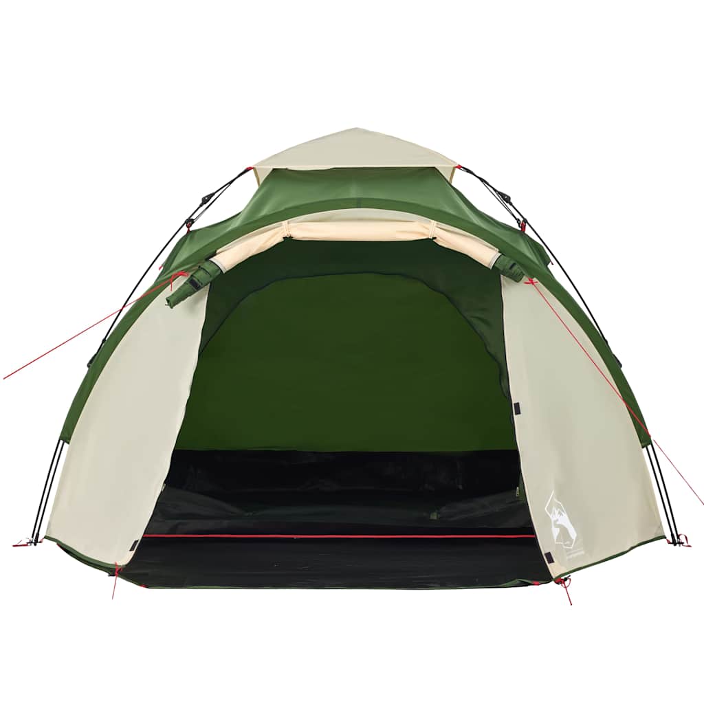 vidaXL Camping Tent Dome 3-Person Green Quick Release - 36426