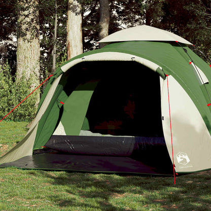 vidaXL Camping Tent Dome 3-Person Green Quick Release - 36426