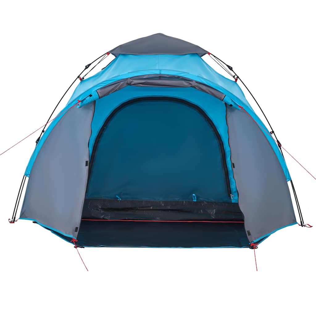vidaXL Camping Tent Dome 3-Person Blue Quick Release - 36427