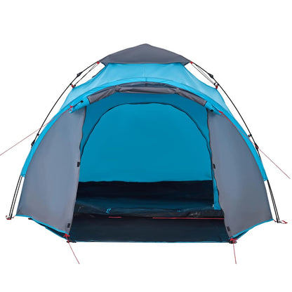 vidaXL Camping Tent Dome 3-Person Blue Quick Release - 36427