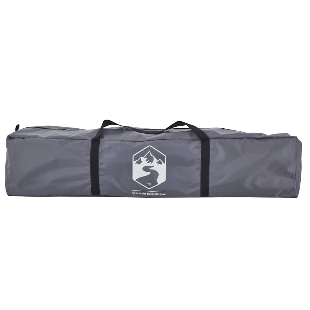 vidaXL Camping Tent Dome 3-Person Grey and Orange Quick Release - 36428
