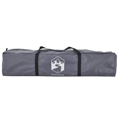 vidaXL Camping Tent Dome 3-Person Grey and Orange Quick Release - 36428