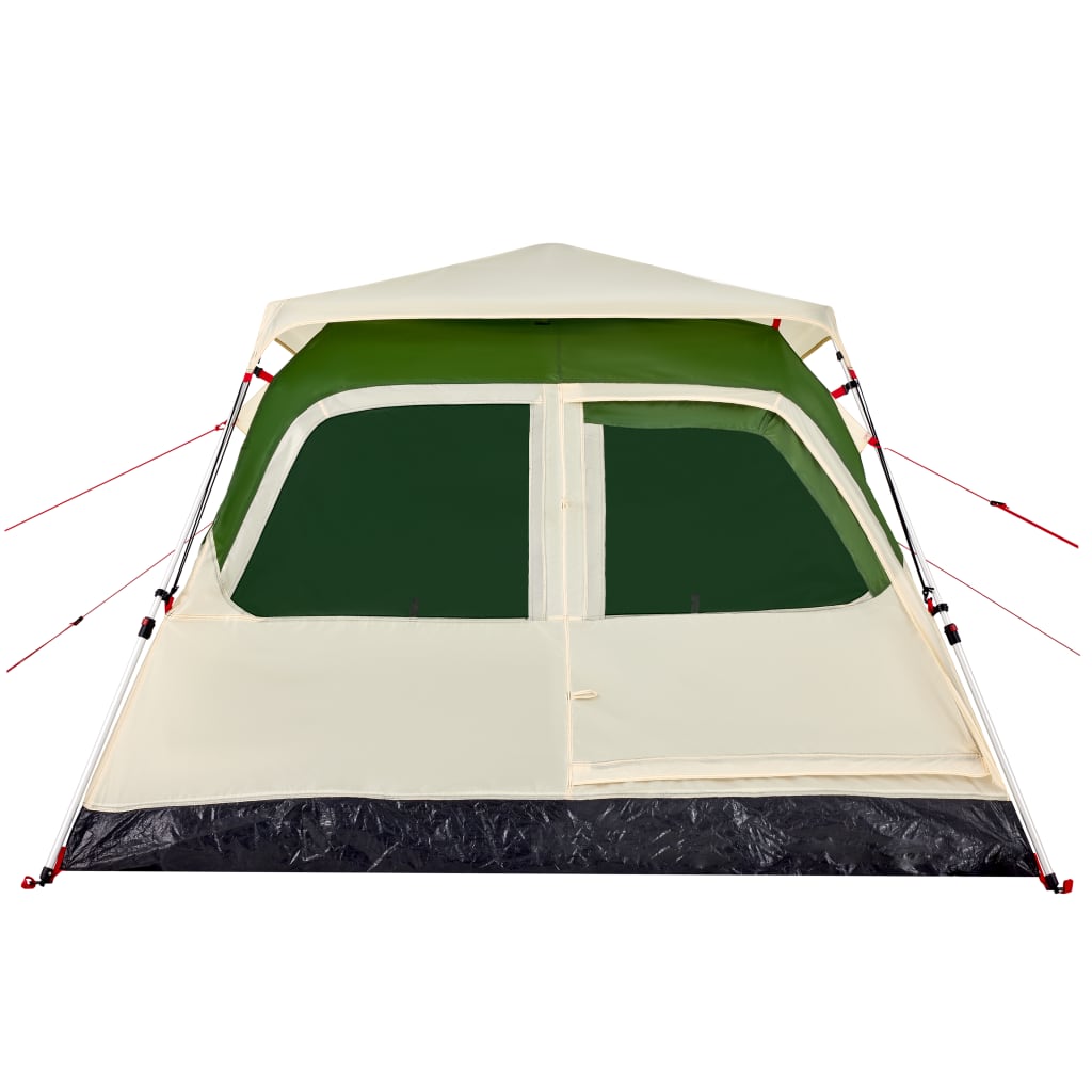 vidaXL Camping Tent Dome 4-Person Green Quick Release - 36433