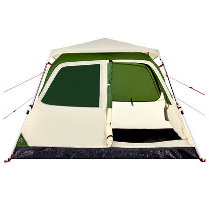 vidaXL Camping Tent Dome 4-Person Green Quick Release - 36433