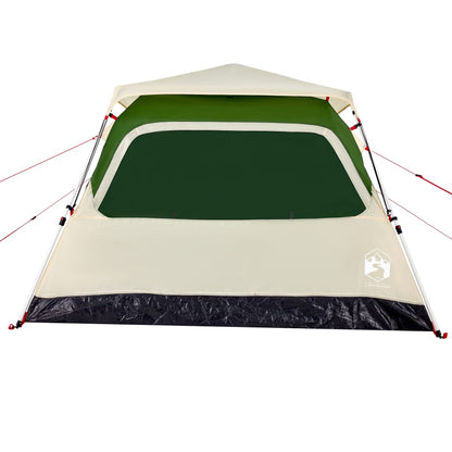 vidaXL Camping Tent Dome 4-Person Green Quick Release - 36433