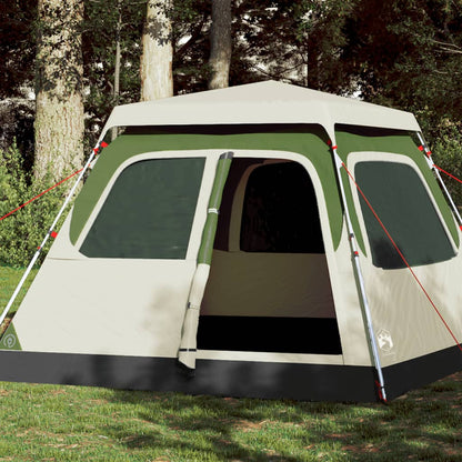 vidaXL Camping Tent Dome 4-Person Green Quick Release - 36433