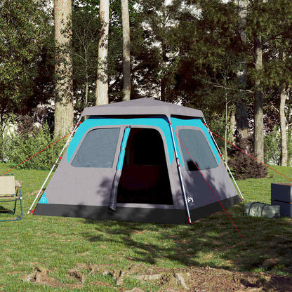 vidaXL Camping Tent Dome 4-Person Blue Quick Release - 36444