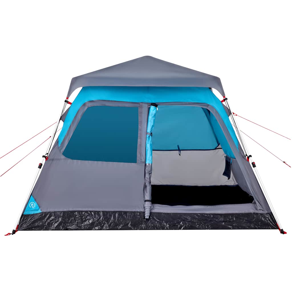 vidaXL Camping Tent Dome 4-Person Blue Quick Release - 36444