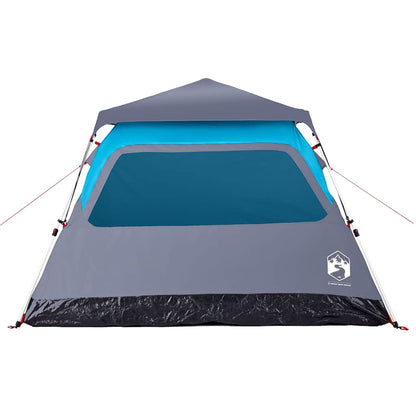 vidaXL Camping Tent Dome 4-Person Blue Quick Release - 36444