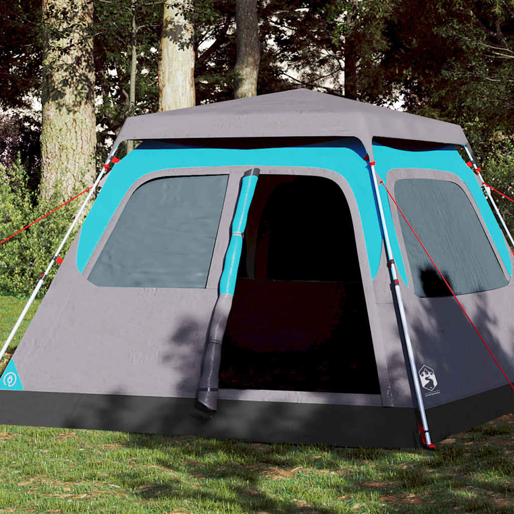 vidaXL Camping Tent Dome 4-Person Blue Quick Release - 36444