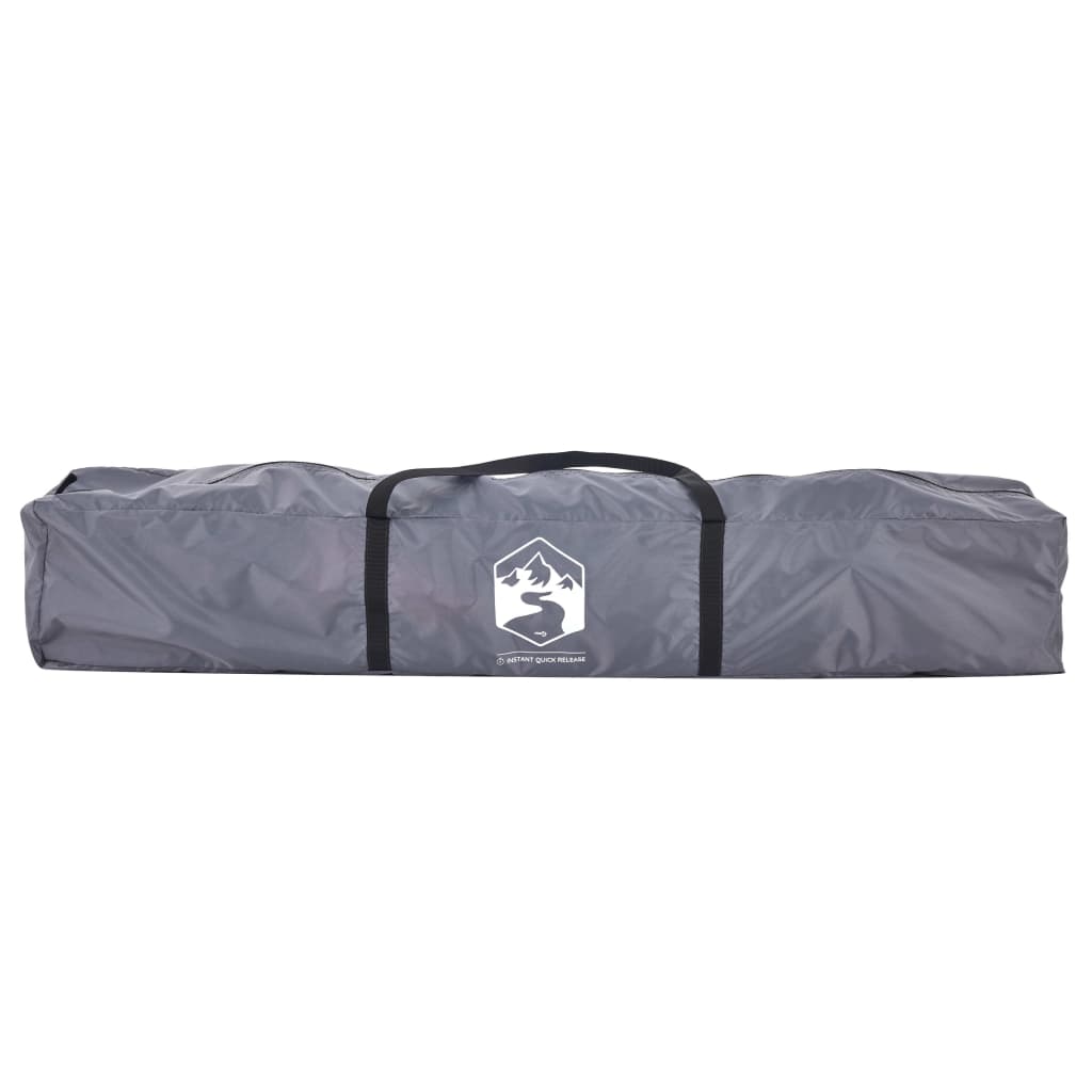 vidaXL Camping Tent Dome 4-Person Grey and Orange Quick Release - 36445