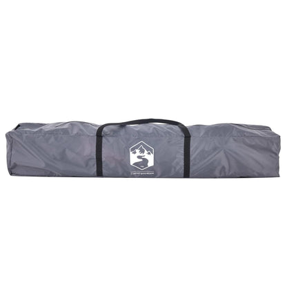 vidaXL Camping Tent Dome 4-Person Grey and Orange Quick Release - 36445