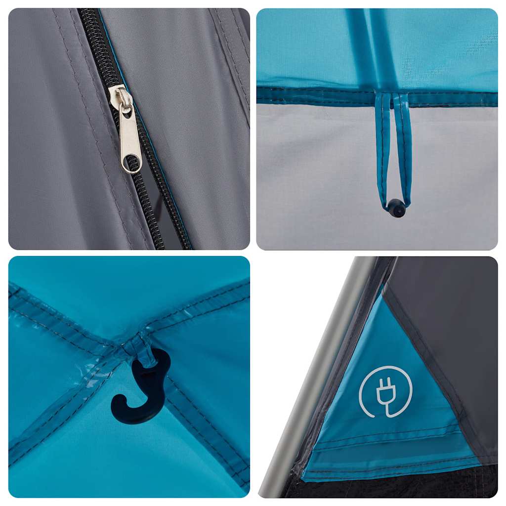 vidaXL Family Tent Dome 6-Person Blue Quick Release