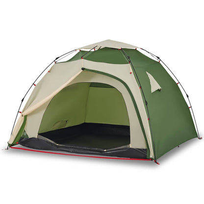 vidaXL Camping Tent Dome 4-Person Green Quick Release - 36451