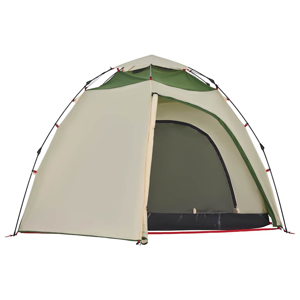 vidaXL Camping Tent Dome 4-Person Green Quick Release - 36451