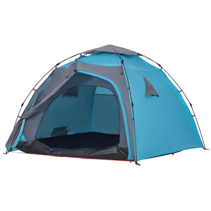 vidaXL Camping Tent Dome 4-Person Blue Quick Release - 36460