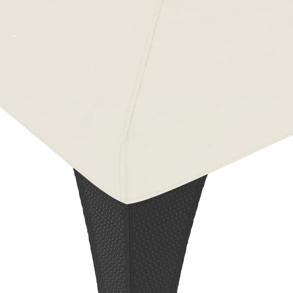 vidaXL Gazebo with Double Roof Cream 2.98x2.98 m Steel