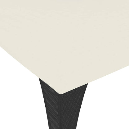 vidaXL Gazebo with Double Roof Cream 3.98x2.98 m Steel