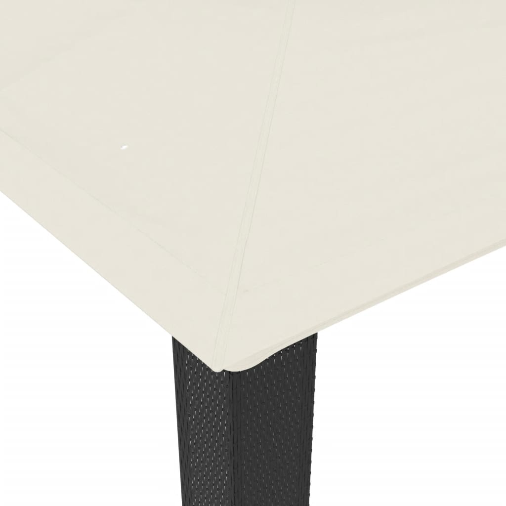 vidaXL Gazebo | Cream, Anthracite, Black - 3.94 x 2.96 m
