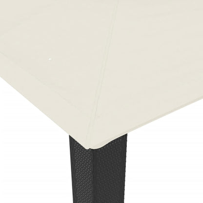 vidaXL Gazebo | Cream, Anthracite, Black - 3.94 x 2.96 m