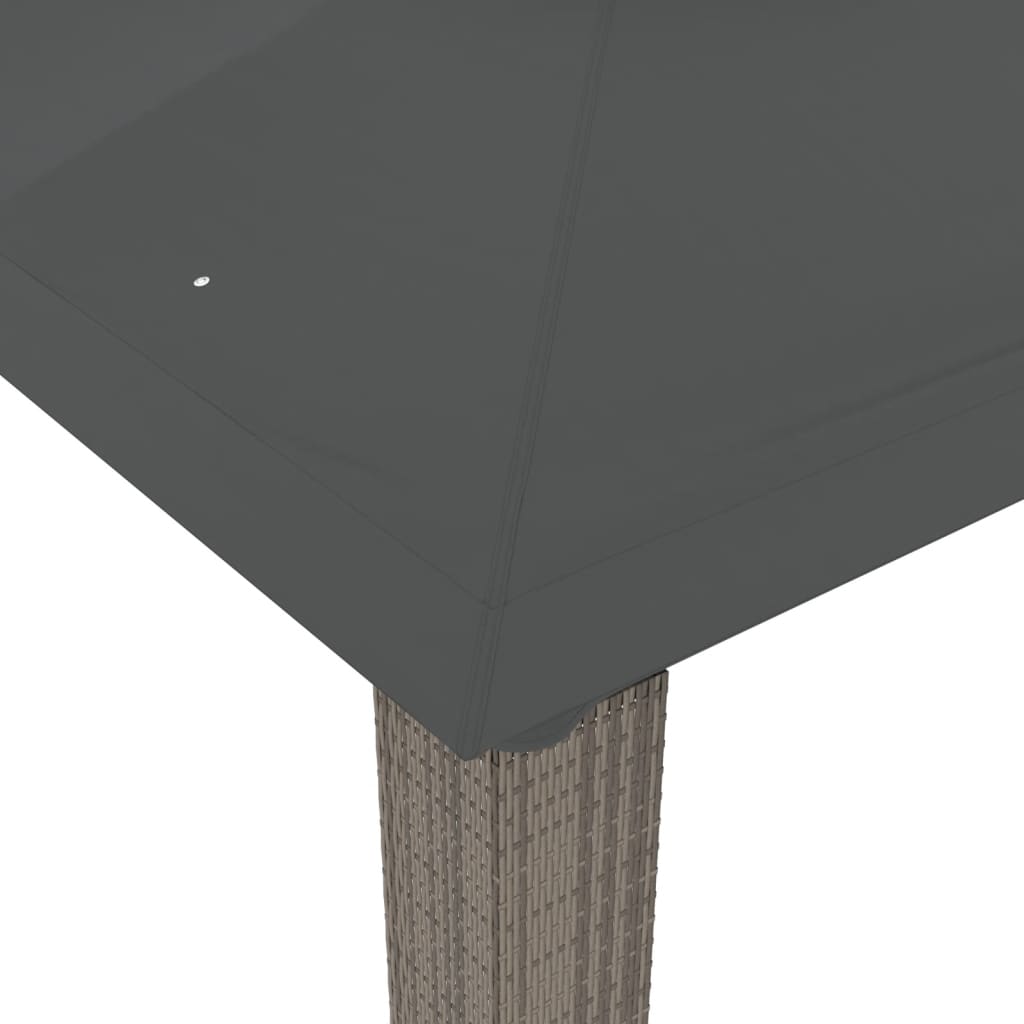 vidaXL Gazebo | Anthracite | Powder-coated steel, polyester with PA coating - 3.94 x 2.96 m