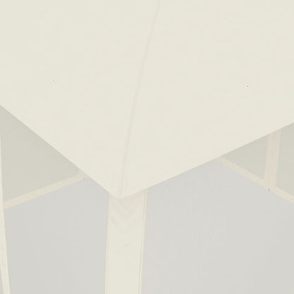 vidaXL Gazebo with Double Roof and Mesh Walls Cream 2.93x2.93 m Steel