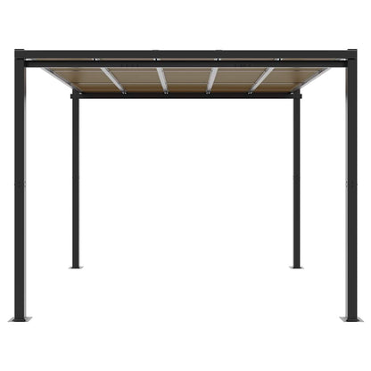vidaXL Garden Gazebo Anthracite 3x3 m Aluminium