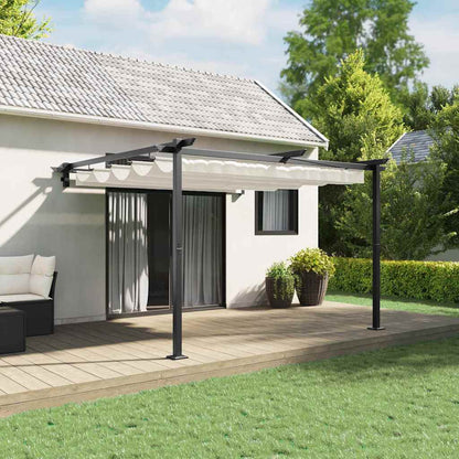vidaXL Gazebo 300 x 300 x 200 cm Cream Polyester