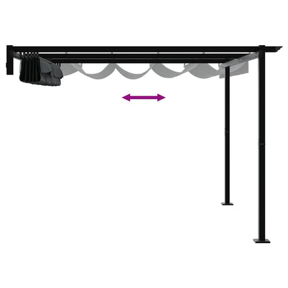 vidaXL Gazebo 300 x 300 x 200 cm Anthracite Polyester