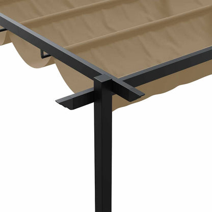 vidaXL Gazebo 300 x 300 x 200 cm Taupe Polyester