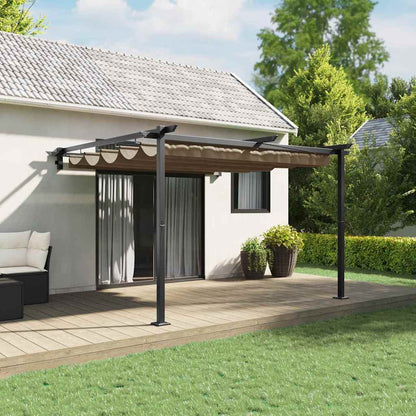 vidaXL Gazebo 300 x 300 x 200 cm Taupe Polyester
