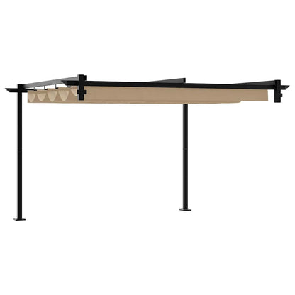 vidaXL Gazebo 300 x 300 x 200 cm Taupe Polyester