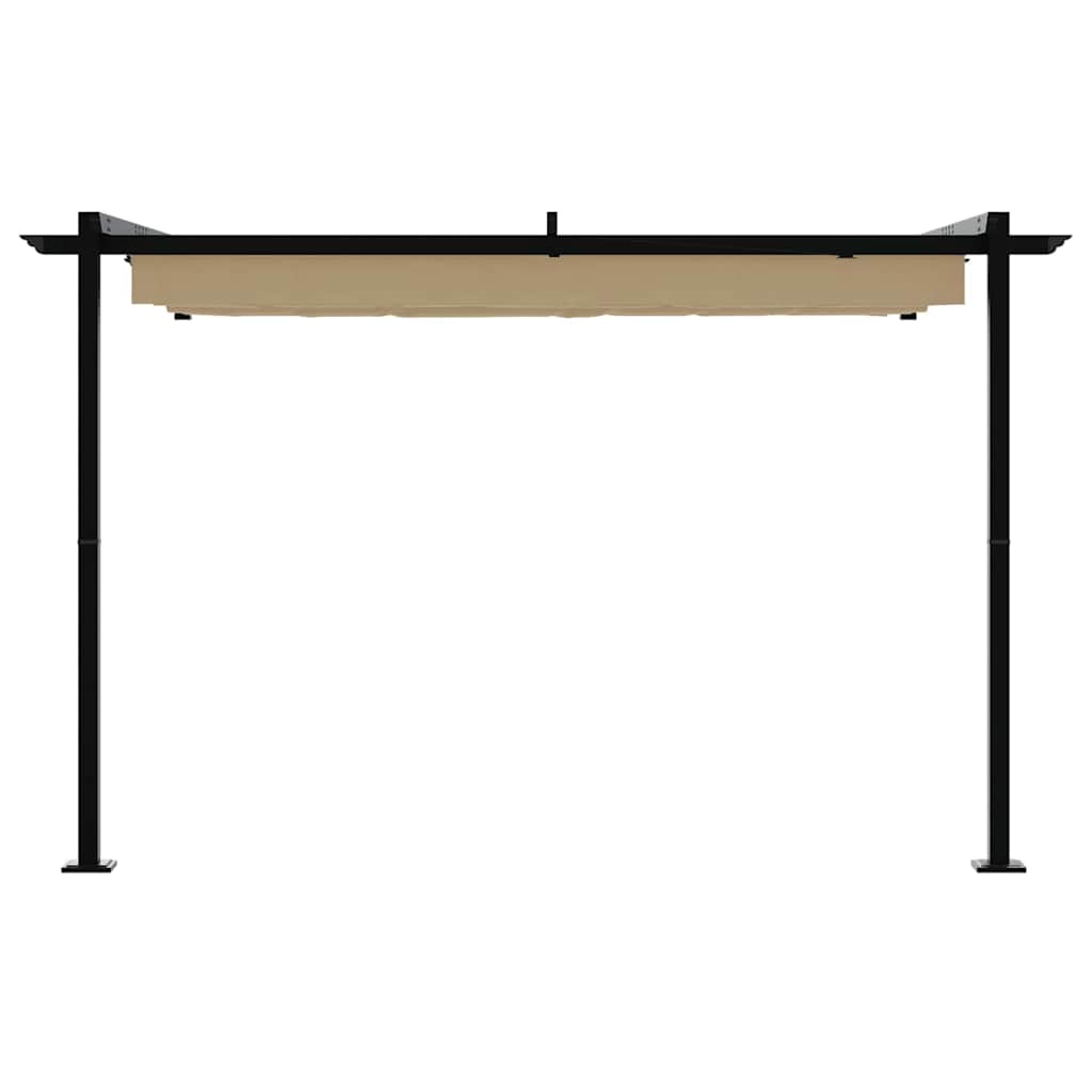 vidaXL Gazebo 300 x 300 x 200 cm Taupe Polyester