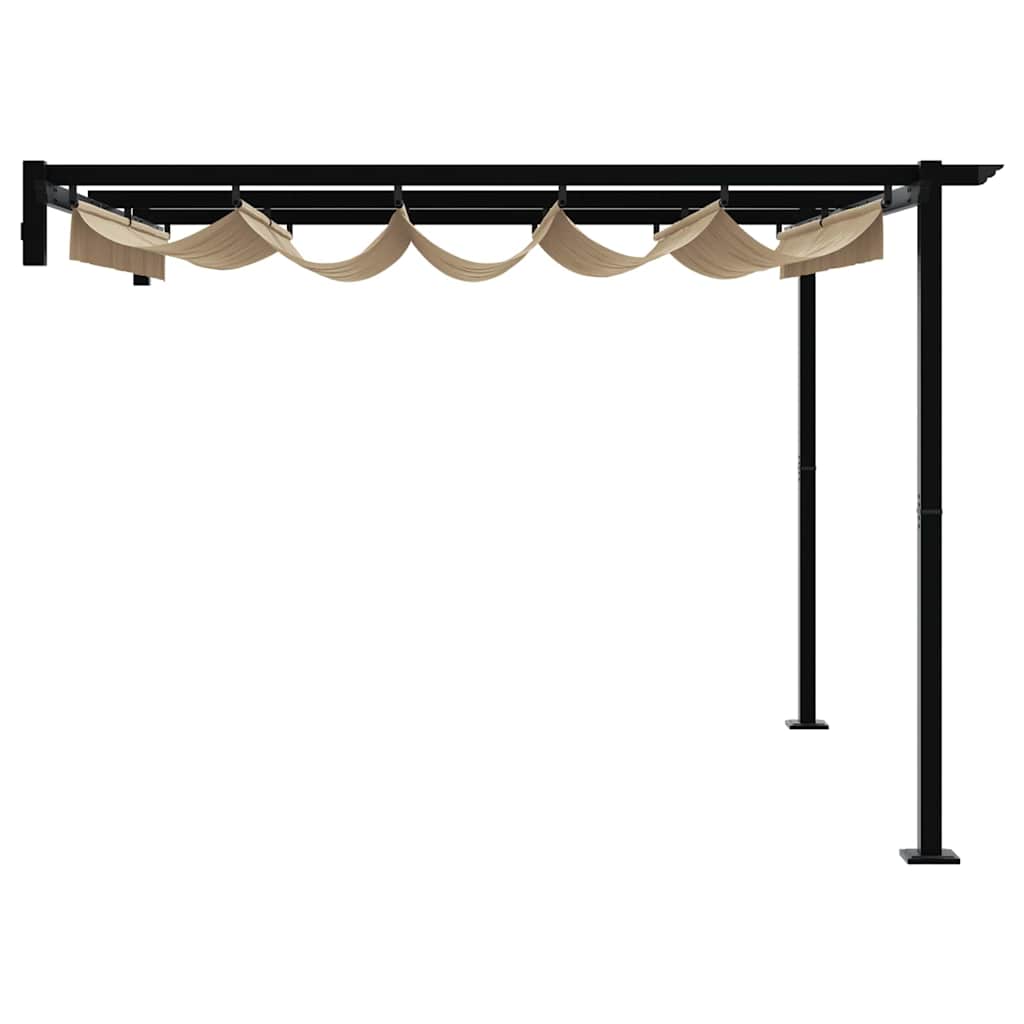 vidaXL Gazebo 300 x 300 x 200 cm Taupe Polyester