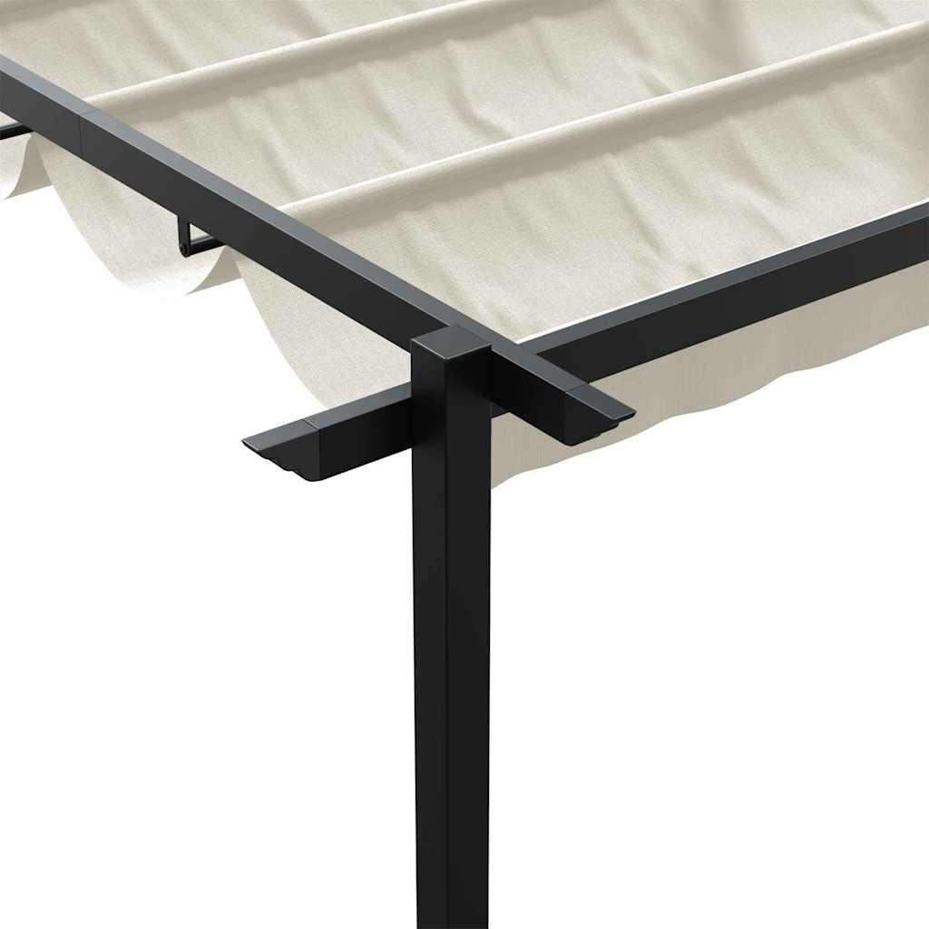 vidaXL Gazebo 400 x 300 x 200 cm Cream Polyester