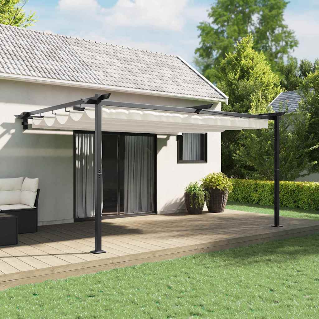 vidaXL Gazebo 400 x 300 x 200 cm Cream Polyester