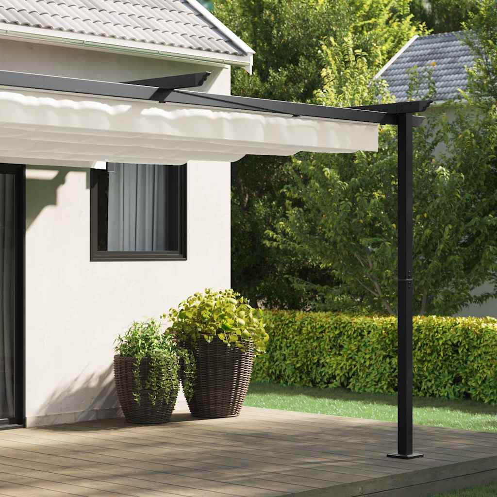 vidaXL Gazebo 400 x 300 x 200 cm Cream Polyester