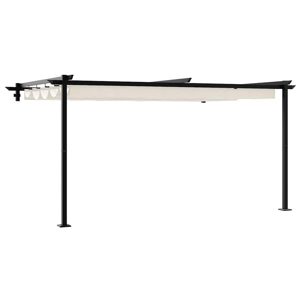 vidaXL Gazebo 400 x 300 x 200 cm Cream Polyester