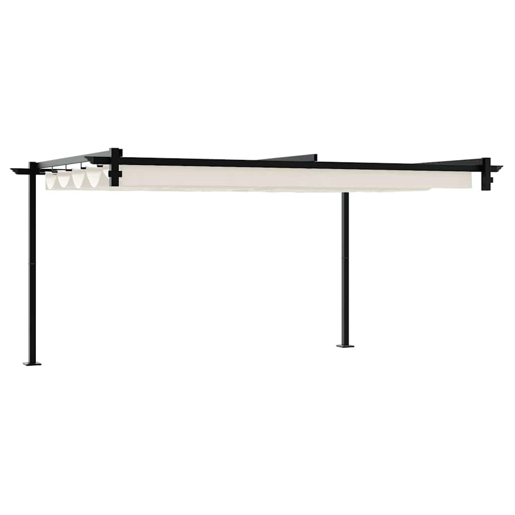 vidaXL Gazebo 400 x 300 x 200 cm Cream Polyester