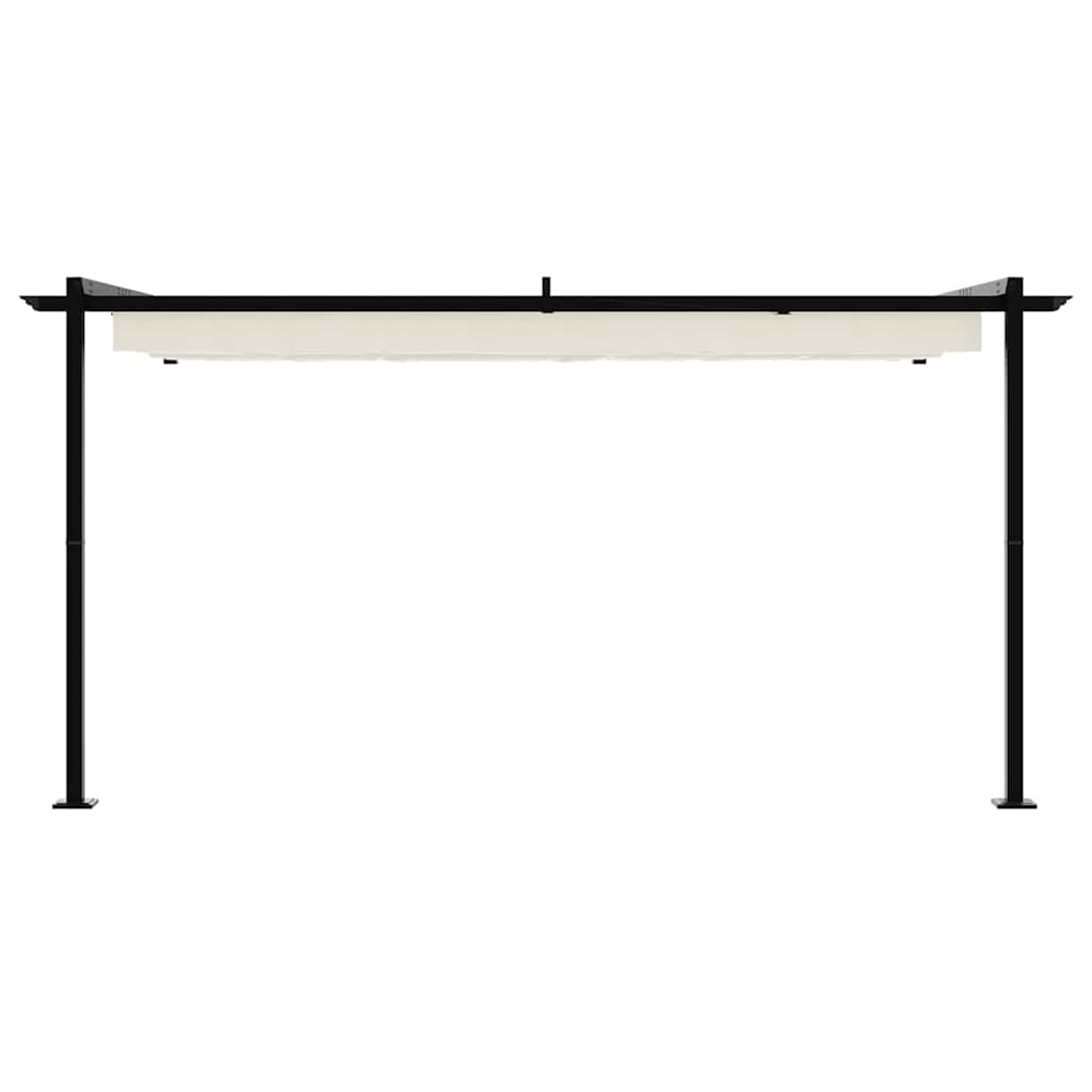 vidaXL Gazebo 400 x 300 x 200 cm Cream Polyester