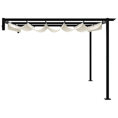 vidaXL Gazebo 400 x 300 x 200 cm Cream Polyester