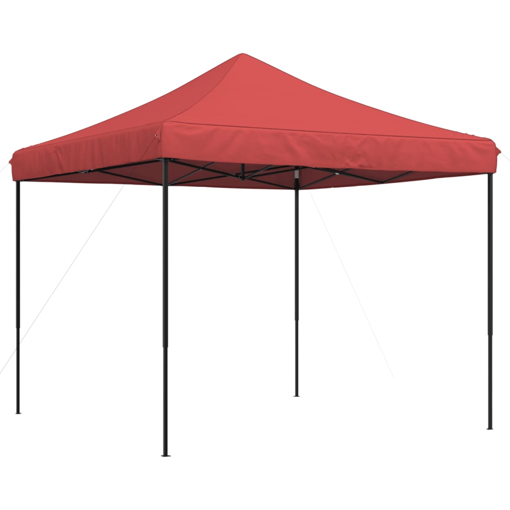 vidaXL Foldable Party Tent Pop-Up Burgundy 292x292x315 cm - Red