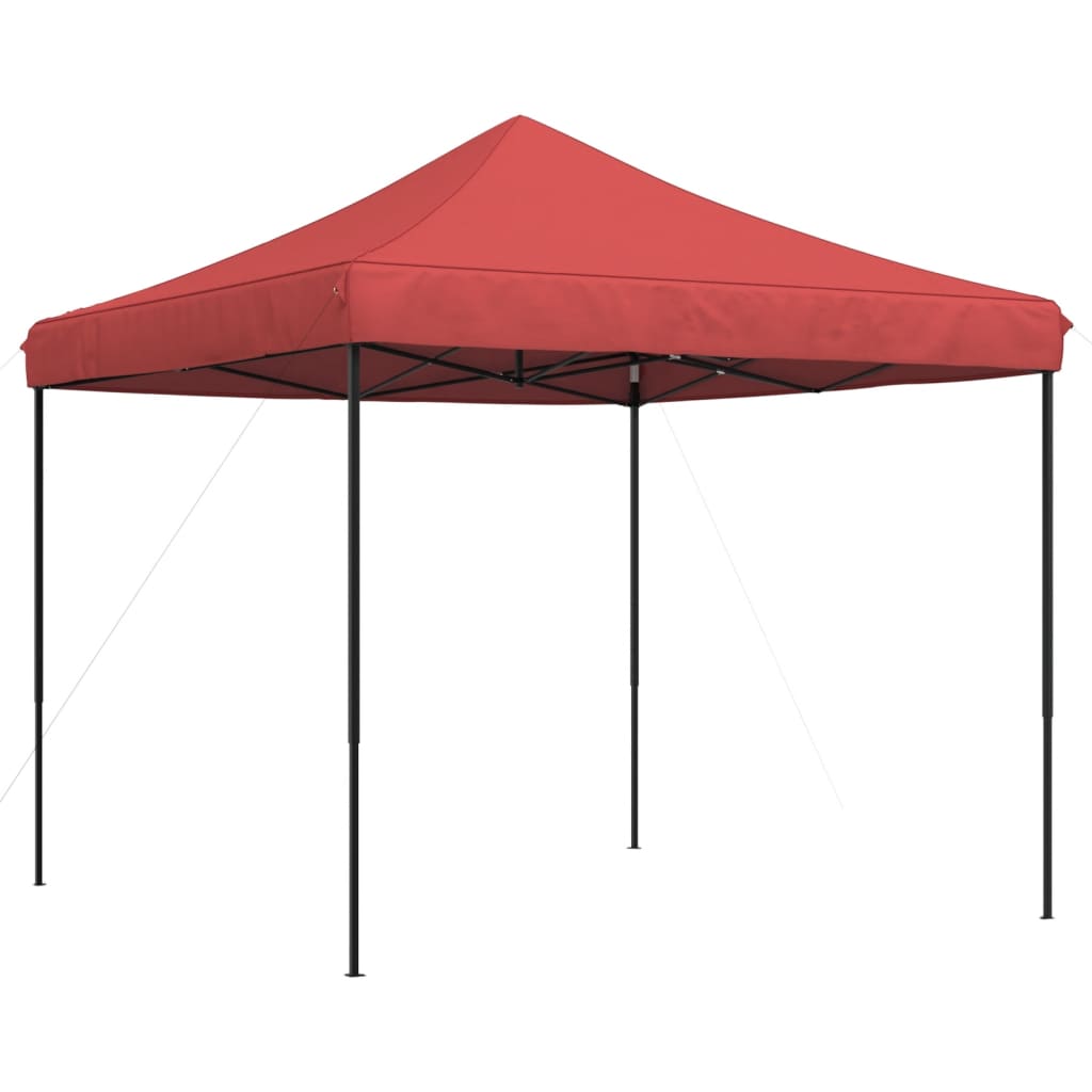 vidaXL Foldable Party Tent Pop-Up Burgundy 292x292x315 cm - Red