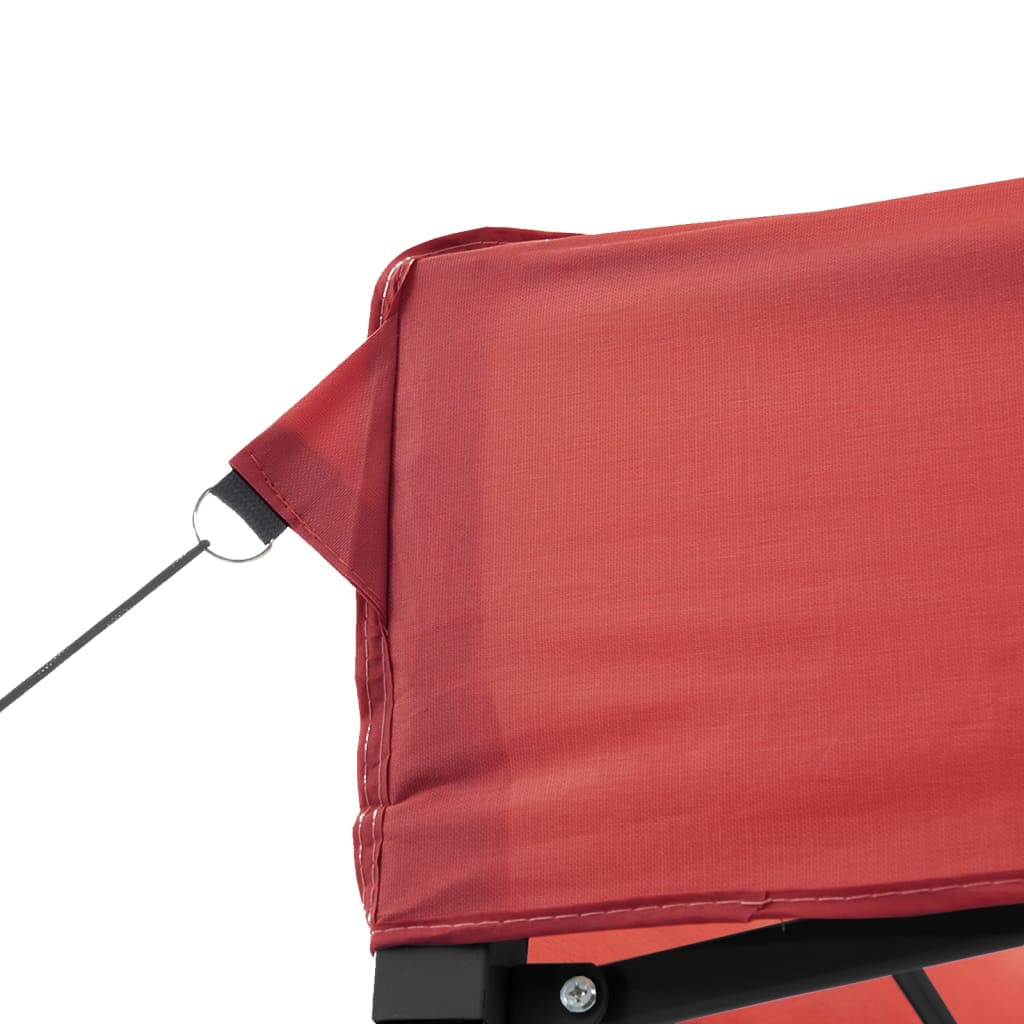 vidaXL Foldable Party Tent Pop-Up Burgundy 292x292x315 cm - Red