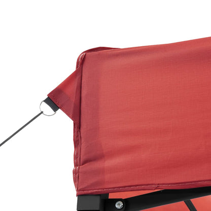 vidaXL Foldable Party Tent Pop-Up Burgundy 292x292x315 cm - Red