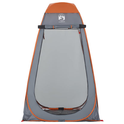 vidaXL Privacy Tent Grey and Orange Pop-up Waterproof